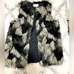 Faux fur vest